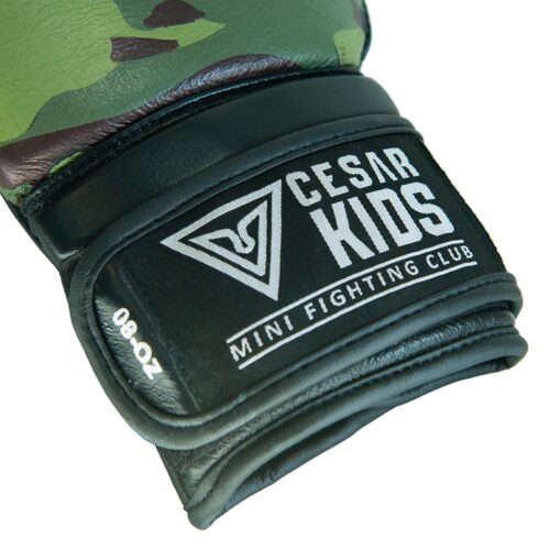 etiqueta de cesar kids en guantes de boxeo infantil de alta calidad