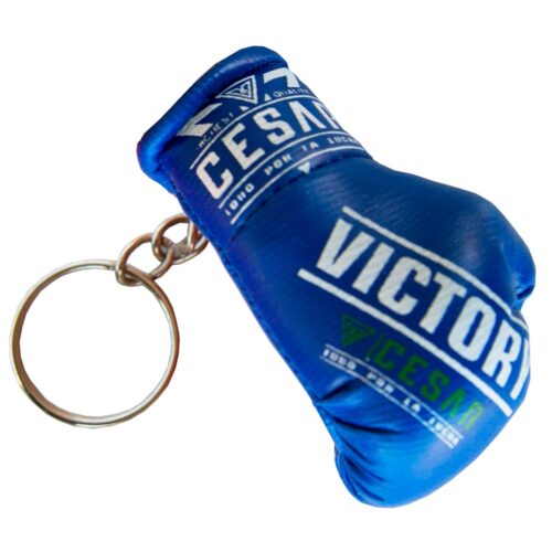 Llavero guante de boxeo azul